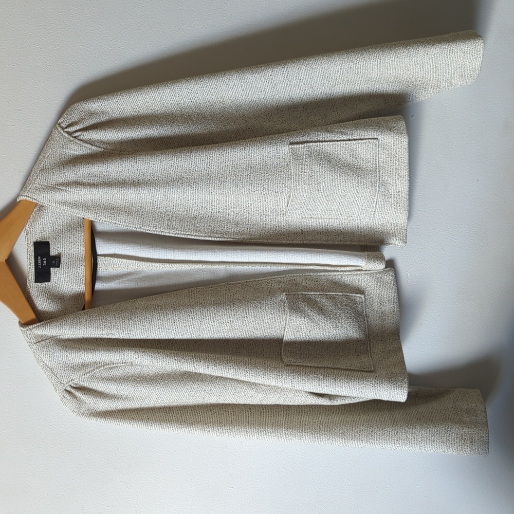 J.Crew 365 Bouclé Blazer - Salt Pepper Multi
